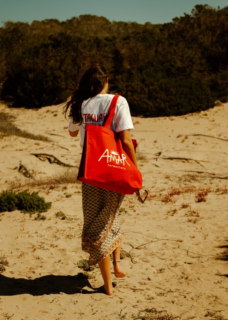Amar Tote Bag Sunset Red
