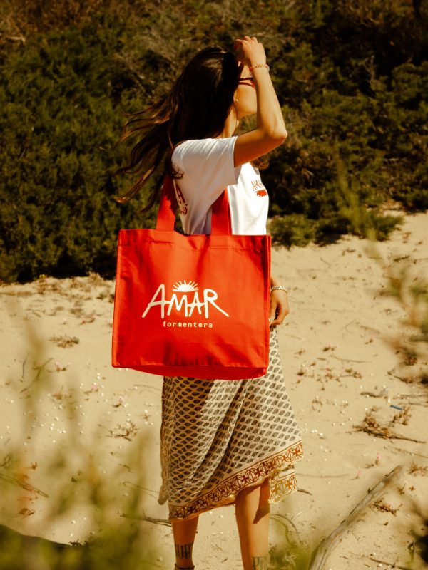 Amar Tote Bag Sunset Red