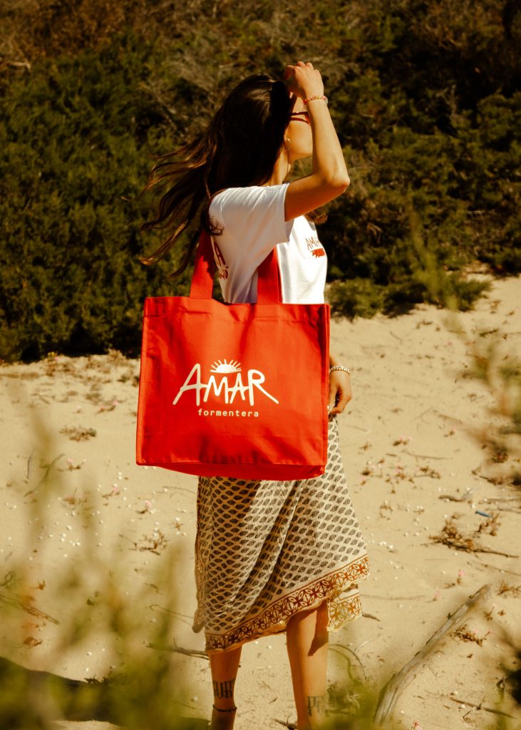 Amar Tote Bag Sunset Red