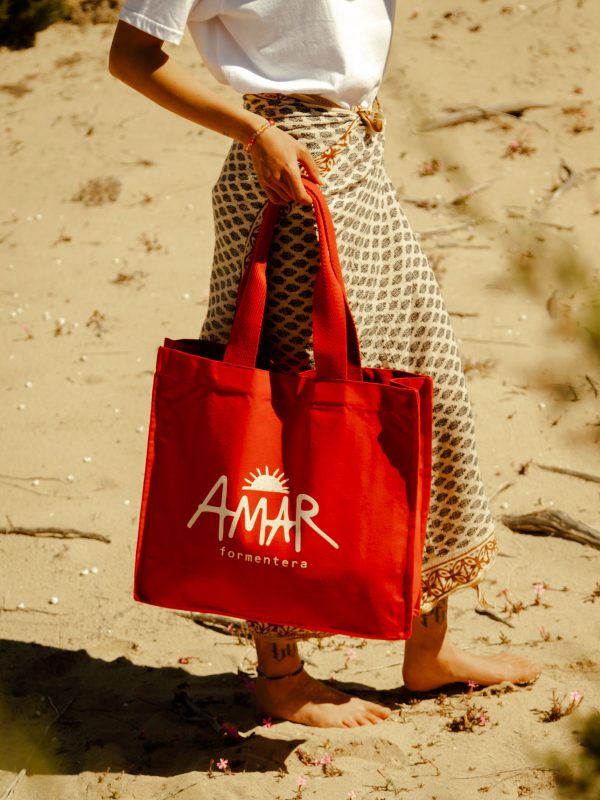 Amar Tote Bag Sunset Red