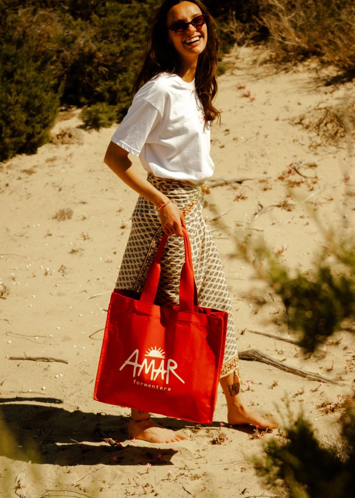 Amar Tote Bag Sunset Red
