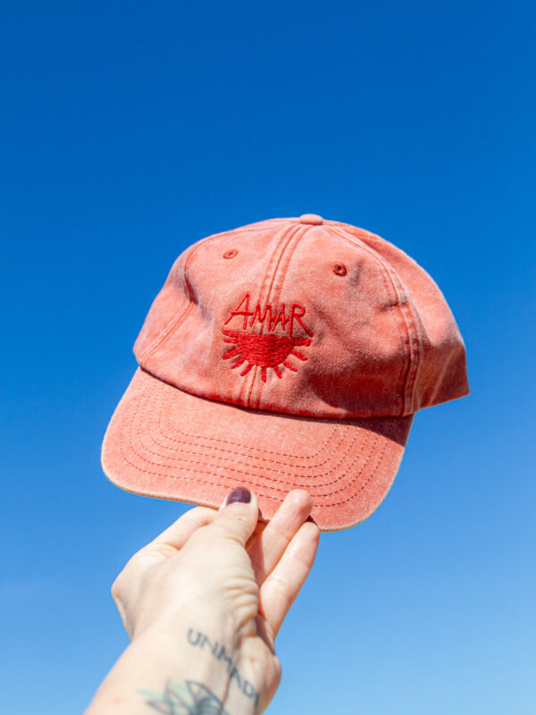 Cappellino AMAR Washed Coral