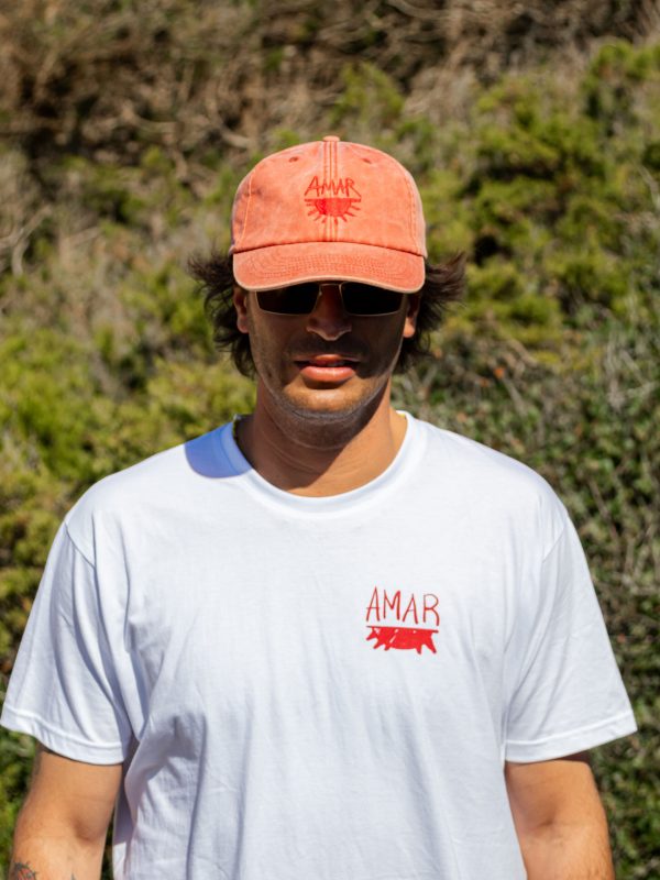 Cappellino AMAR Washed Coral
