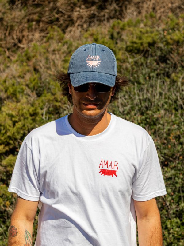 Cappellino AMAR Washed Sea