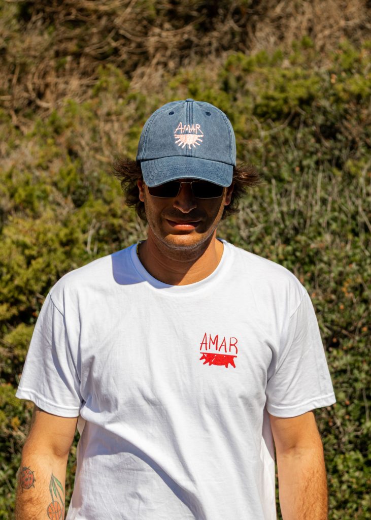 Cappellino AMAR Washed Sea